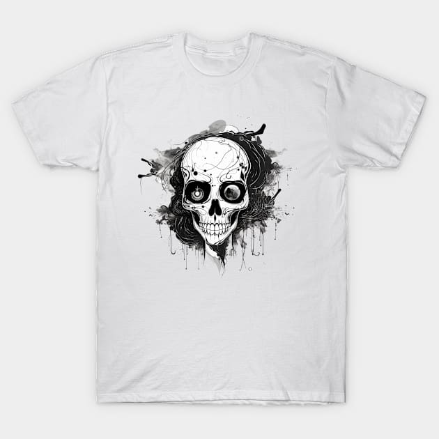 beautiful skull T-Shirt by Black Dream Cat